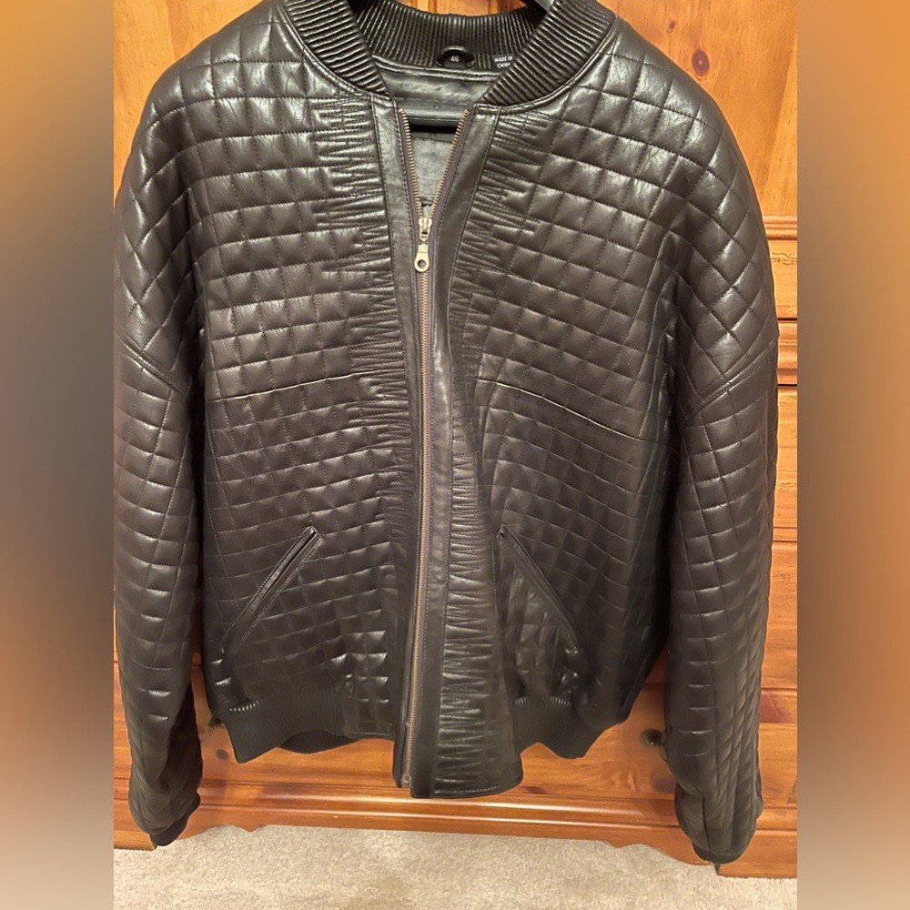 Marc Buchanan Pelle Pelle black leather jacket. Brand new! No tags.